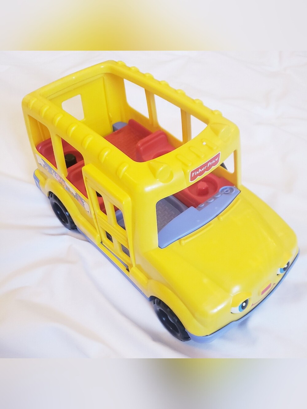 Vintage 1998 Fisher-Price Yellow School Bus